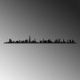 Wallity Dubai Skyline Escultura de Pared de Metal Negra